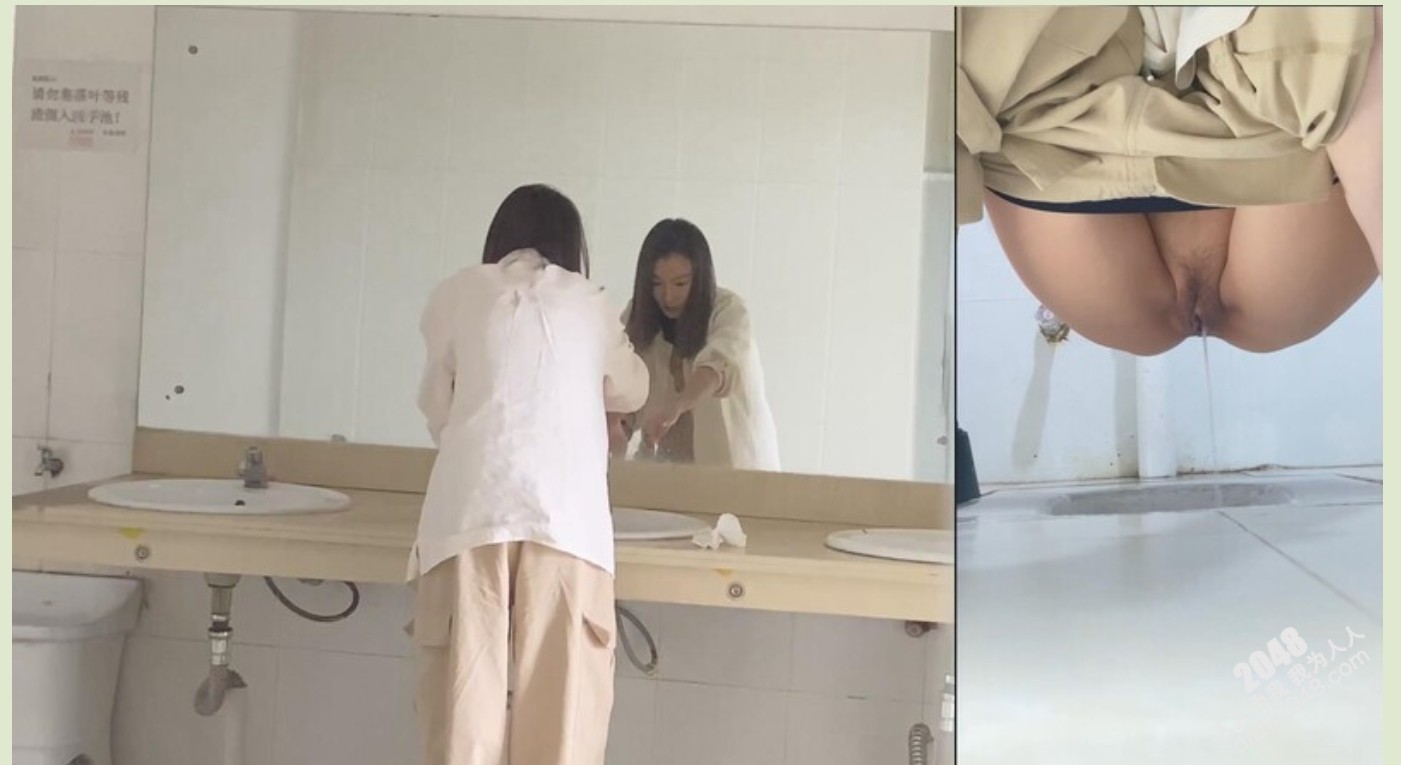 办公楼闯拍白衣少女嘘嘘完在洗手微毛粉穴已被收入囊中