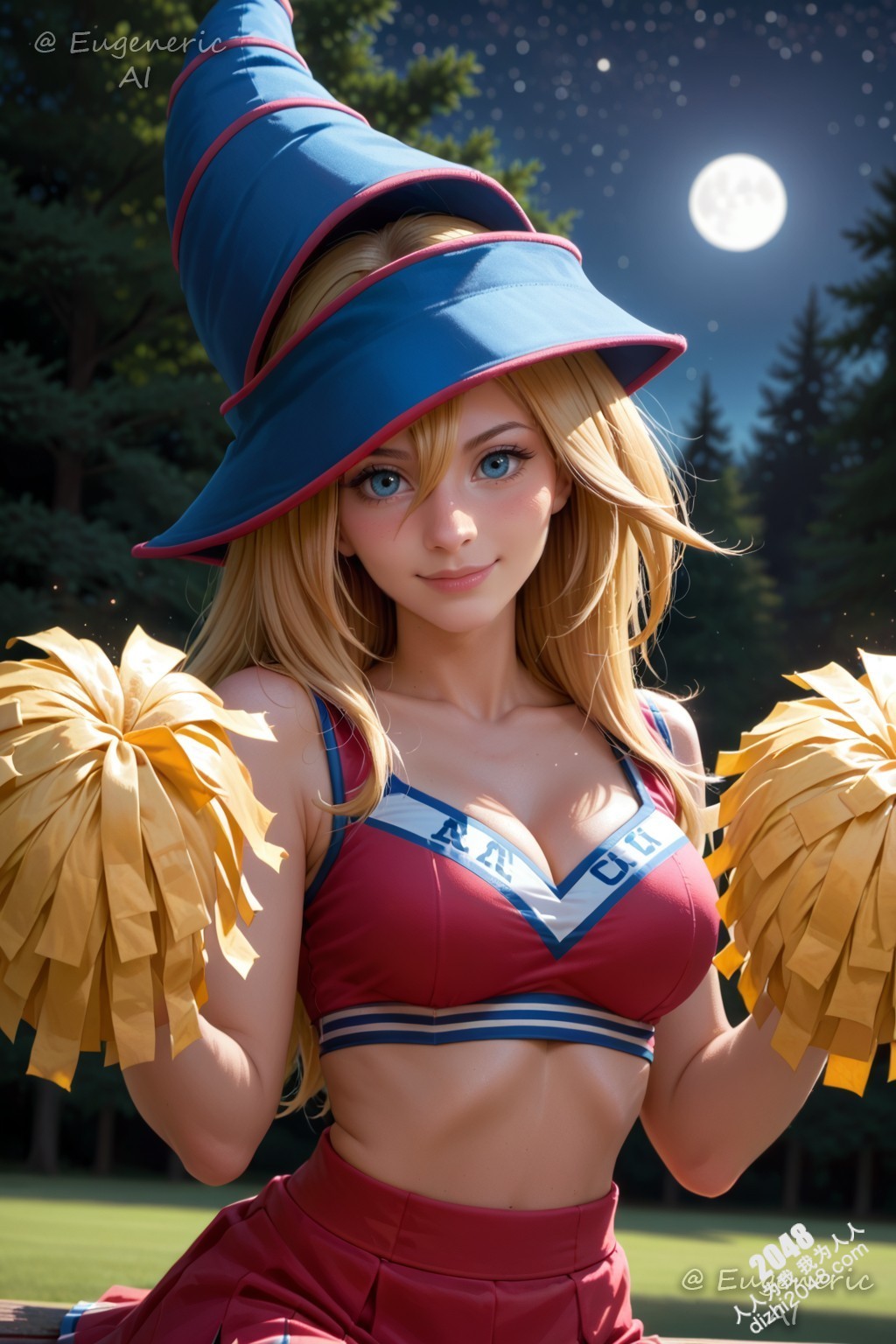 暗黑魔法少女啦啦队：月夜魅惑，丰满尤物，性感尤物，邪恶诱惑，极致诱惑，尤物写真，动漫，二次元，性感，Cosplay，黑暗系，魔法少女，啦啦队